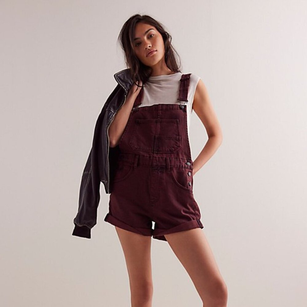 NWOT Free People We the Free Ziggy Shortalls